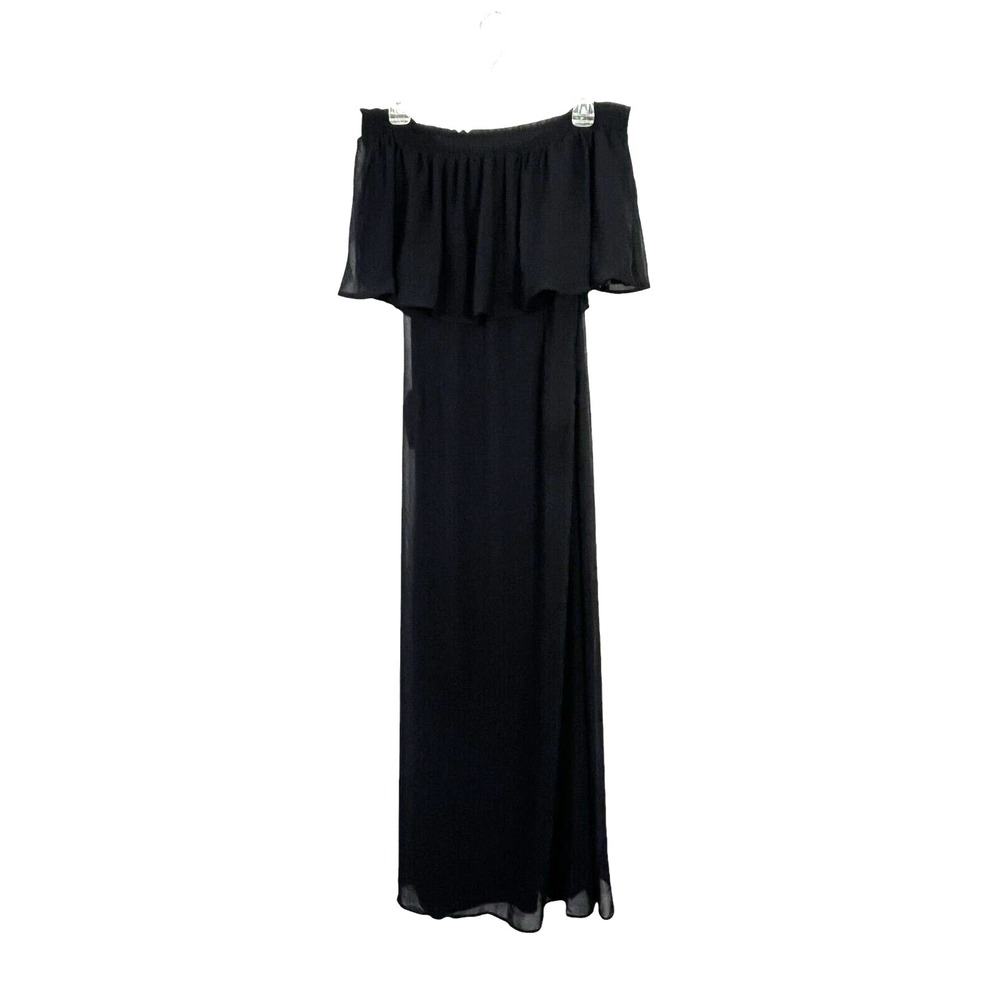 Venus NWT Women's Sleeveless Off Shoulder Lined Black Long Dress‎ 8